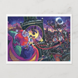 Santa in the City Holiday Postcard