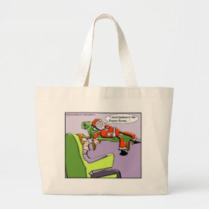 Santa In Therapy Funny Christmas Gifts & Tees Large Tote Bag
