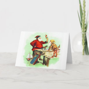 Santa Inspection Holiday Card