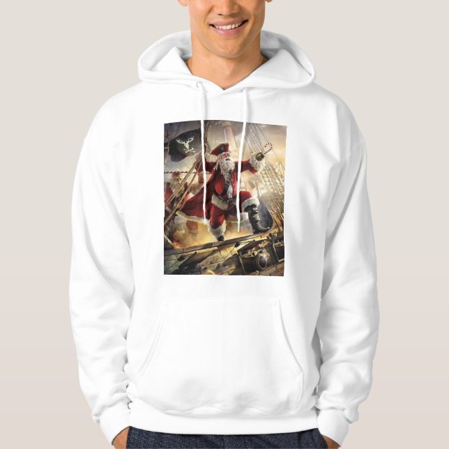 Santa Is A Pirate Hoodie (Front)