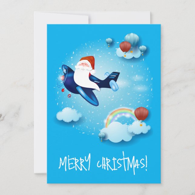 Santa is Coming Holiday Card (Front)