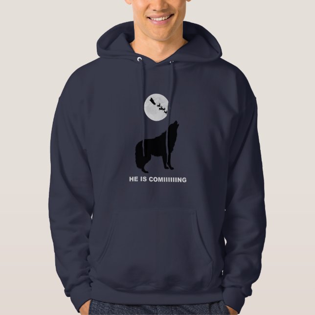 Santa is coming hoodie (Front)