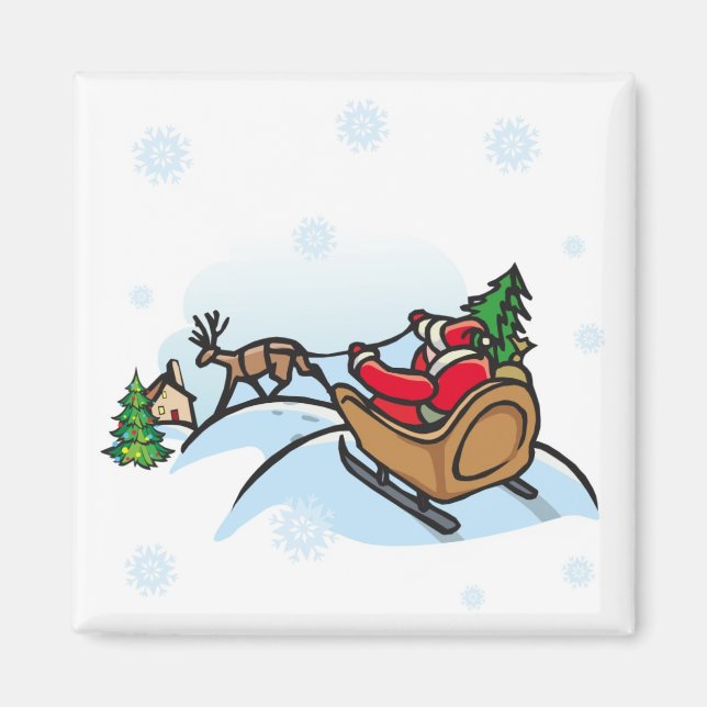 Santa Is Coming Magnet (Front)