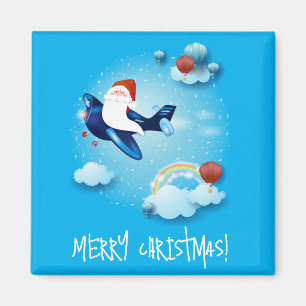 Santa is Coming Magnet