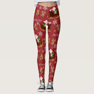 Santa Is Coming Pattern Leggings