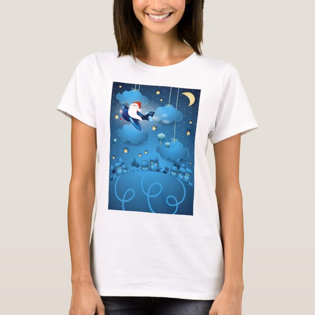 Santa is Coming  T-Shirt (Front)