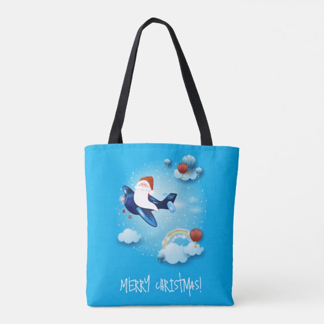 Santa is Coming Tote Bag (Back)