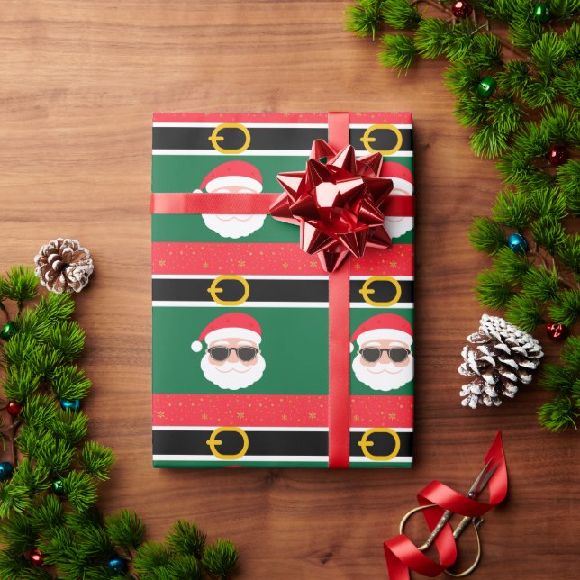 Santa is Here Wrapping Paper (Holiday Gift)