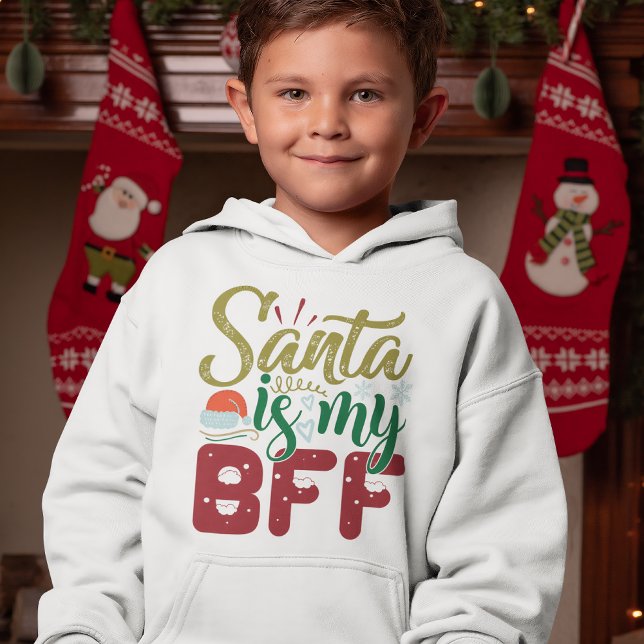 Santa Is My BFF Funny Christmas Holiday Quote (Creator Uploaded)