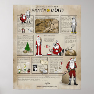 Santa is Odin Poster