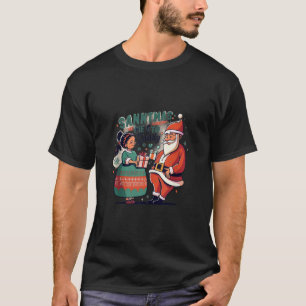 Santa Is Promoting Me to Daddy Christmas Pregnancy T-Shirt