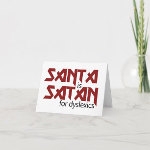 Santa is Satan Holiday Card