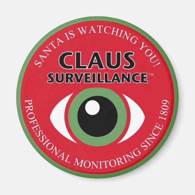 Santa Is Watching Magnet (Front)