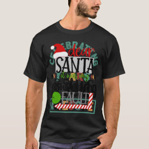 Santa It Was My Sisters Fault Funny Kids Christmas T-Shirt