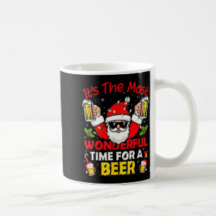 Santa It's The Most Wonderful Time For A Beer Funn Coffee Mug