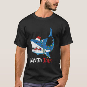 Santa Jaws Funny Christmas Shark T Shirt