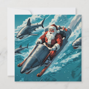 Santa Jaws  Holiday Card
