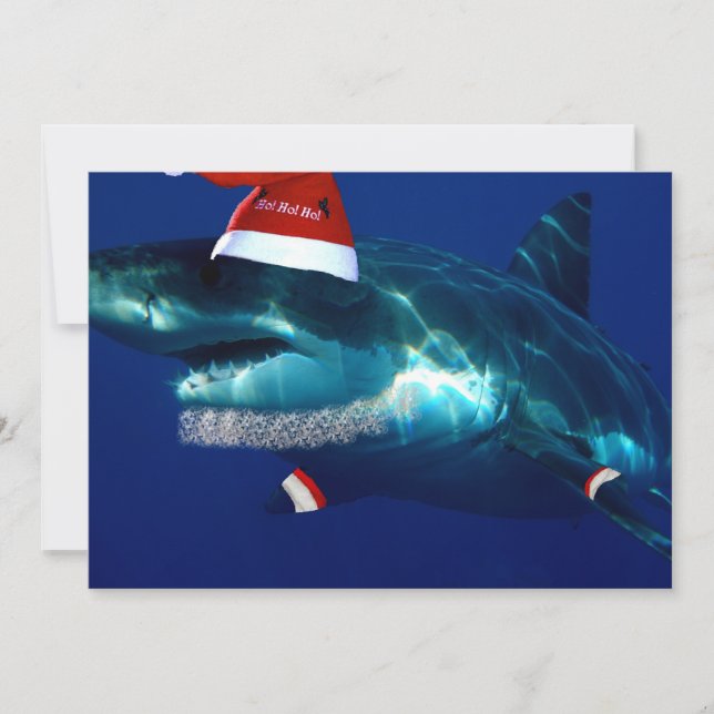 Santa Jaws Holiday Card (Front)