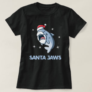 santa jaws, santa jaws shark T-Shirt