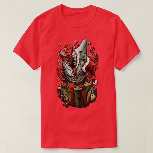 Santa Jaws T-Shirt (Design Front)
