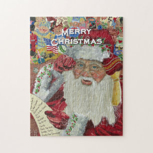 Santa Jigsaw Puzzle “Checking It Twice” 252 pieces