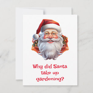 Santa Jokes Holiday Card