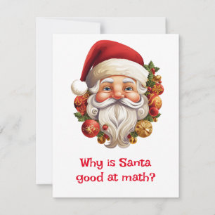 Santa Jokes Holiday Card