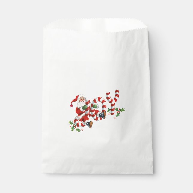 Santa Joy Retro Favour Bag (Front)