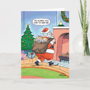 Santa Kidnap Humour Greeting Card