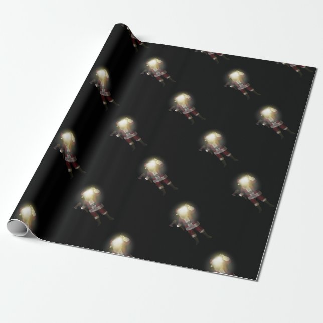 Santa Killer Wrapping Paper (Unrolled)