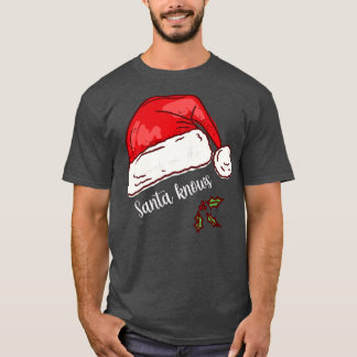 Santa Knows Hat T-Shirt