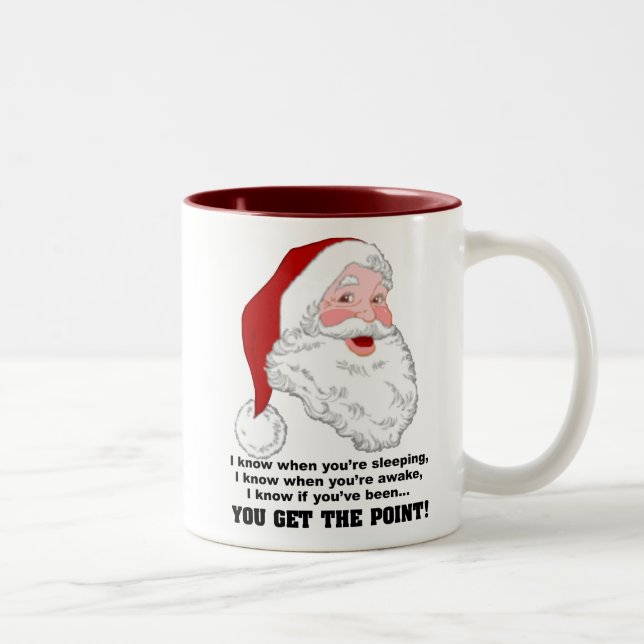 Santa Knows Mug (Right)