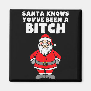 Santa Knows You've Been A Rude Christmas  Magnet