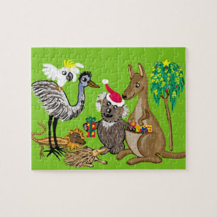 Santa koala jigsaw puzzle