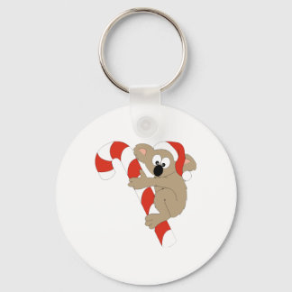 Santa Koala Key Ring