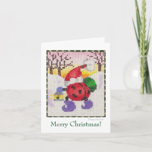 Santa ladybug card