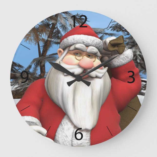 Santa Large Clock (Front)