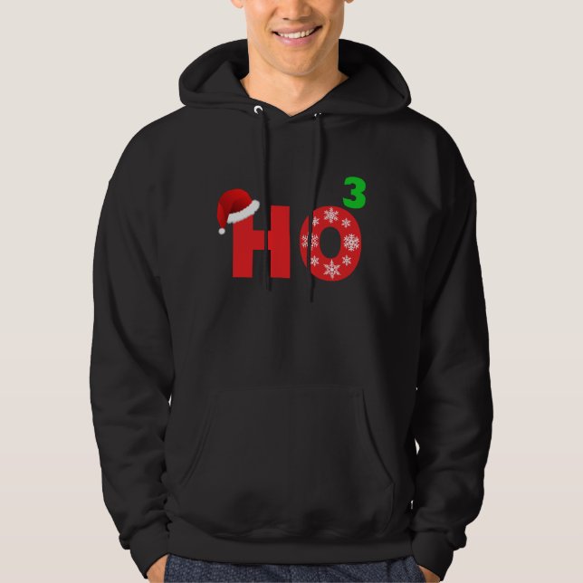 Santa laughs at Christmas Hoodie (Front)