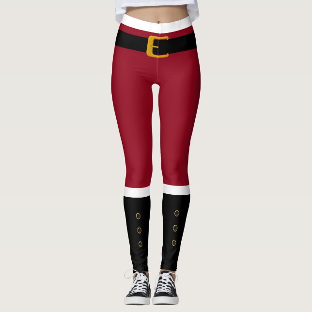 Santa Leggings-Red Leggings (Front)