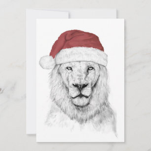 Santa lion II Holiday Card