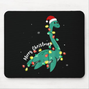 Santa Loch Ness Monster Christmas Nessie Boys Girl Mouse Pad