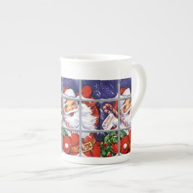 Santa Looking Through Window Speciality Mugs (Front Right)