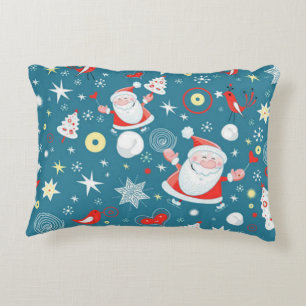 Santa Love Pattern Decorative Cushion