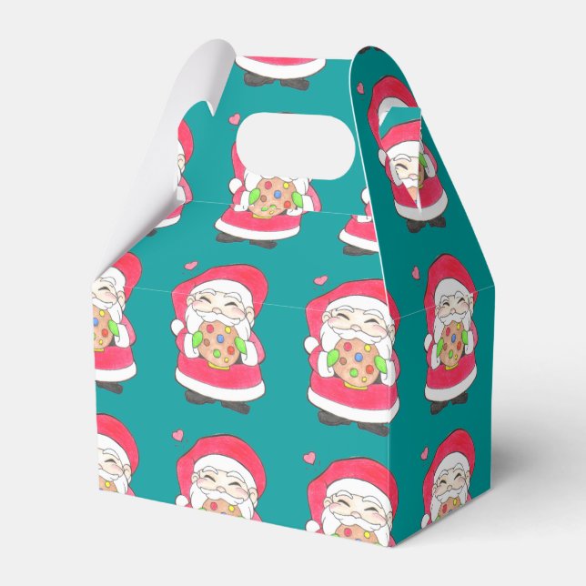 Santa Loves Cookies Favour Box (Front Side)