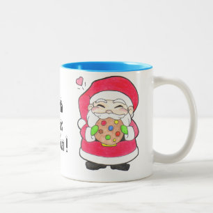 Santa Loves Cookies Mug