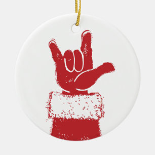 Santa Loves You Ornament