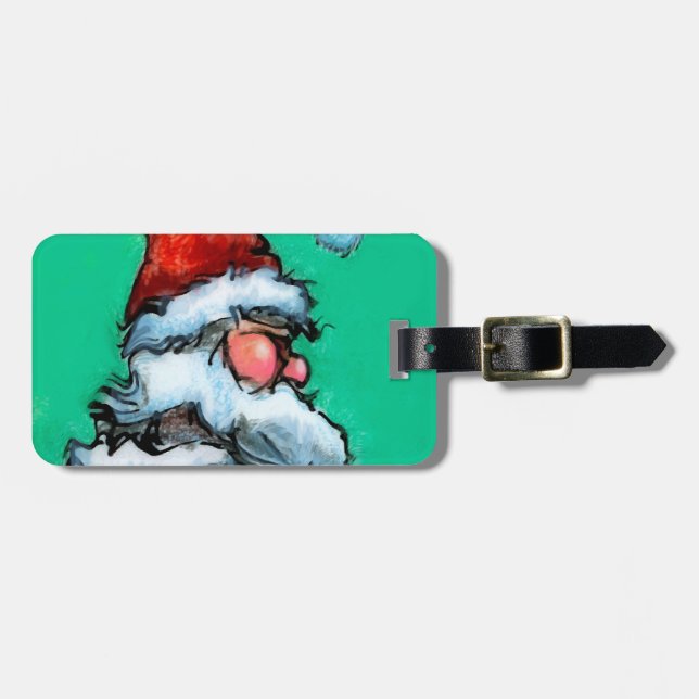 Santa Luggage Tag (Front Horizontal)