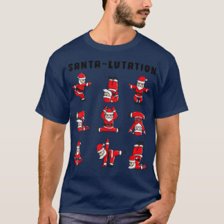 Santa Lutation Merry Christmas Namaste Yoga Lover T-Shirt