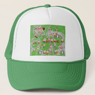 Santa Magical Green New Year  Trucker Hat
