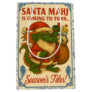 Santa Mahj Gift Bag 